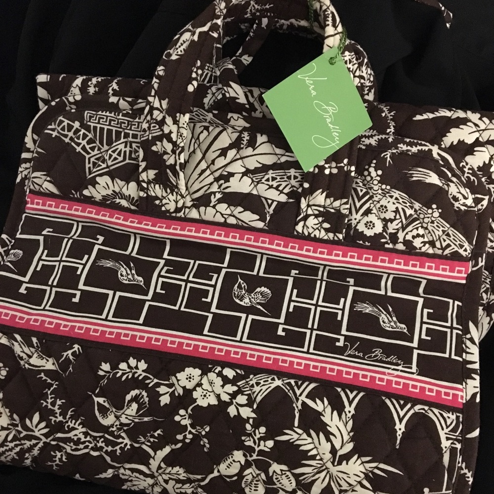 vera bradley folding cosmetics bag